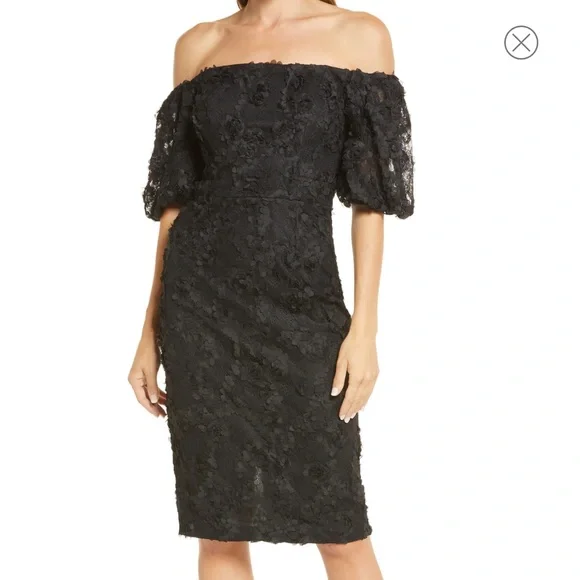 Xscape | Dresses | Xscape Womens Offtheshoulder Lace Sheath Dress | Poshmark